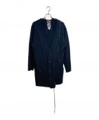 Yohji Yamamoto pour hommeヨウジヤマモト プールオム）の古着「22AW LEATHER STRING PS LETHER STRING CD」｜ブラック