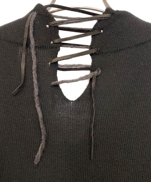Yohji Yamamoto pour homme（ヨウジヤマモト プールオム）Yohji Yamamoto pour homme (ヨウジヤマモト プールオム) 22AW LEATHER STRING PS LETHER STRING CD ブラック サイズ:3の古着・服飾アイテム