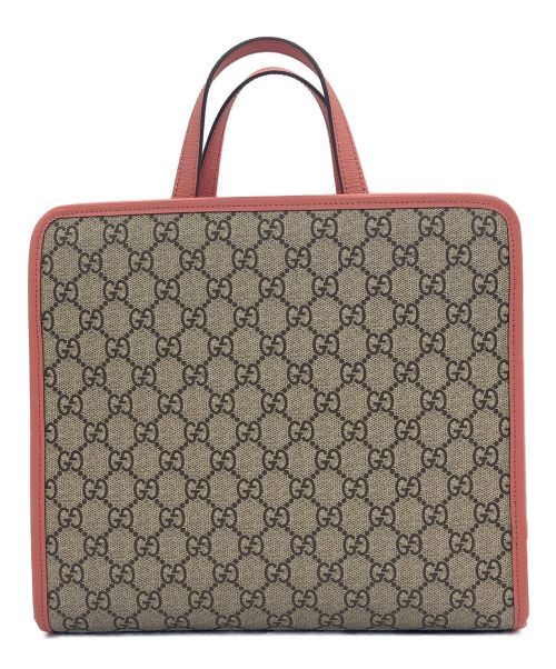 GUCCI（グッチ）GUCCI (グッチ) higuchi yuko (ヒグチユウコ) チルドレンズ GGスプリーム 2WAYトートバッグ ベージュ サイズ:-の古着・服飾アイテム