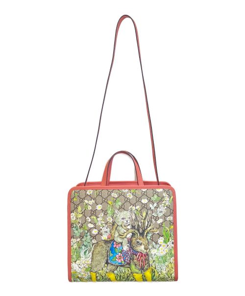 GUCCI（グッチ）GUCCI (グッチ) higuchi yuko (ヒグチユウコ) チルドレンズ GGスプリーム 2WAYトートバッグ ベージュ サイズ:-の古着・服飾アイテム