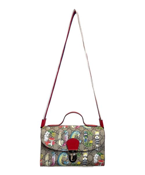 GUCCI（グッチ）GUCCI (グッチ) higuchi yuko (ヒグチユウコ) チルドレンズ GGスプリーム ショルダーバッグ ベージュ サイズ:-の古着・服飾アイテム
