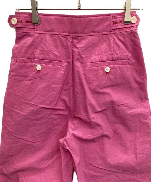 MAISON SPECIAL（メゾンスペシャル）MAISON SPECIAL (メゾンスペシャル) コットンナイロン2タックワイドパンツ ピンク サイズ:38の古着・服飾アイテム