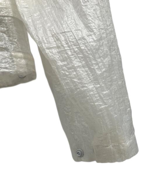 Calvin Klein Jeans（カルバンクラインジーンズ）Calvin Klein Jeans (カルバンクラインジーンズ) シアーパネル フーデッドジャケット ホワイト サイズ:XSの古着・服飾アイテム