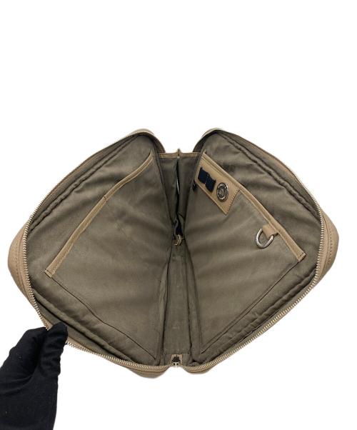 PELLE MORBIDA（ペッレモルビダ）PELLE MORBIDA (ペッレモルビダ) レザードキュメントケース ベージュの古着・服飾アイテム