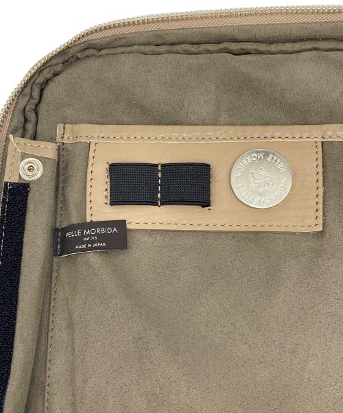 PELLE MORBIDA（ペッレモルビダ）PELLE MORBIDA (ペッレモルビダ) レザードキュメントケース ベージュの古着・服飾アイテム
