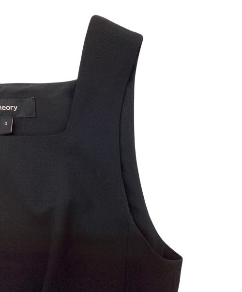 theory（セオリー）theory (セオリー) Traceable Wool Fit Square NK JS GZ ブラックの古着・服飾アイテム
