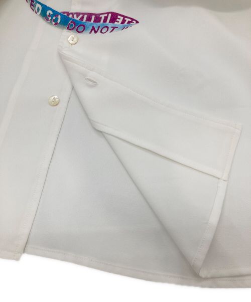 SHAREEF（シャリーフ）SHAREEF (シャリーフ) APPLE PEEL S/S SHIRTS ホワイト サイズ:1の古着・服飾アイテム