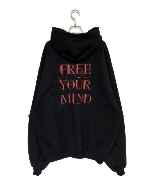 BALENCIAGA（バレンシアガ）BALENCIAGA (バレンシアガ) Gothic Bomber Hoodie ブラック サイズ:XSの古着・服飾アイテム