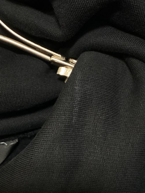 BALENCIAGA（バレンシアガ）BALENCIAGA (バレンシアガ) Gothic Bomber Hoodie ブラック サイズ:XSの古着・服飾アイテム