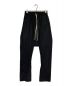 RICK OWENS（リック オウエンス）の古着「DRAWSTRING LONG PANTS」｜ブラック