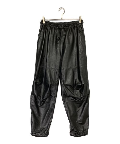 ALEXANDER WANG（アレキサンダー・ワン）ALEXANDER WANG (アレキサンダーワン) Baggy Leather Joggers ブラック サイズ:Sの古着・服飾アイテム