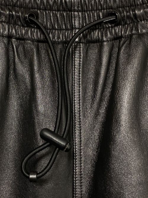 ALEXANDER WANG（アレキサンダー・ワン）ALEXANDER WANG (アレキサンダーワン) Baggy Leather Joggers ブラック サイズ:Sの古着・服飾アイテム