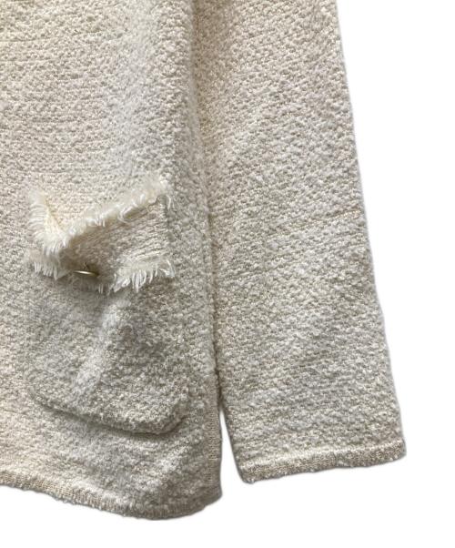 suadeo（スアデオ）suadeo (スアデオ) ニットツイードジャケット ホワイト サイズ:SIZE 38の古着・服飾アイテム