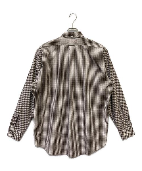 UNFIL（アンフィル）UNFIL (アンフィル) ギンガムチェックシャツ ブラウン サイズ:3の古着・服飾アイテム