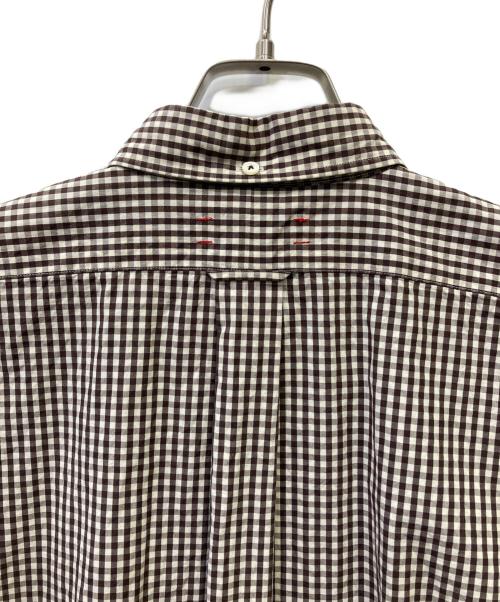 UNFIL（アンフィル）UNFIL (アンフィル) ギンガムチェックシャツ ブラウン サイズ:3の古着・服飾アイテム