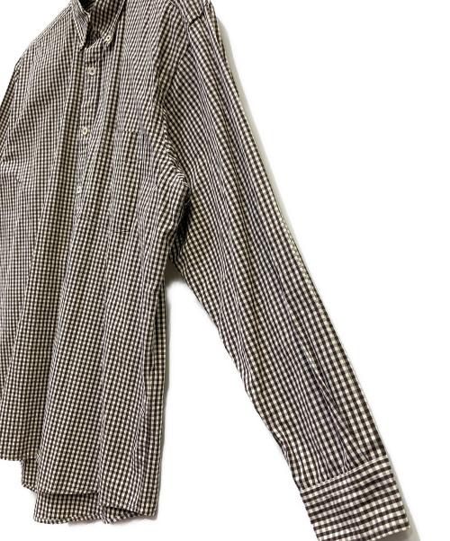 UNFIL（アンフィル）UNFIL (アンフィル) ギンガムチェックシャツ ブラウン サイズ:3の古着・服飾アイテム