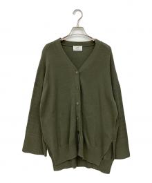 1er Arrondissement（プルミエ アロンディスモン）の古着「スリットカーディガン」｜グリーン