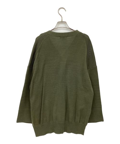 1er Arrondissement（プルミエ アロンディスモン）1er Arrondissement (プルミエ アロンディスモン) スリットカーディガン グリーン サイズ:表記なしの古着・服飾アイテム