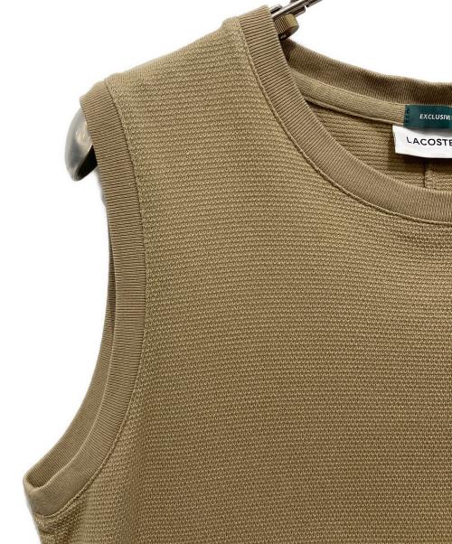 LACOSTE（ラコステ）LACOSTE (ラコステ) カノコノースリーブワンピース カーキ サイズ:36の古着・服飾アイテム