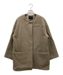 UNTITLED（アンタイトル）の古着「ノーカラーコクーンコート」｜ブラウン
