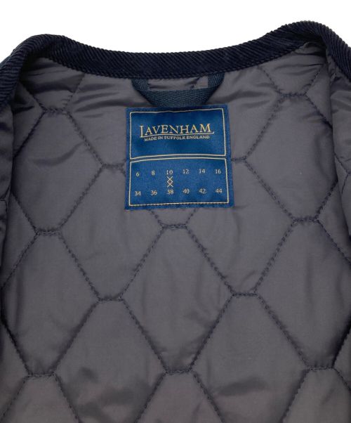 LAVENHAM（ラベンハム）LAVENHAM (ラベンハム) キルティングベスト ネイビー サイズ:38　10の古着・服飾アイテム
