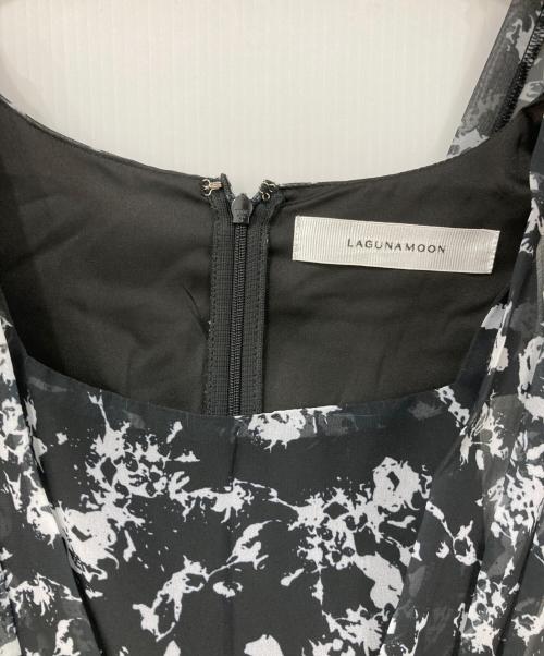 LAGUNA MOON（ラグナムーン）LAGUNA MOON (ラグナムーン) シャドーフラワーマーメイドワンピース ブラック×グレー サイズ:SIZE S 未使用品の古着・服飾アイテム