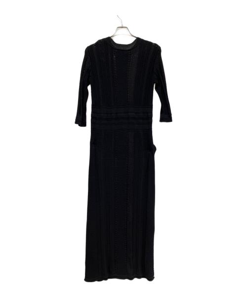 ETRE TOKYO（エトレトウキョウ）ETRE TOKYO (エトレトウキョウ) レーシーニットワンピース ブラック サイズ:FREEの古着・服飾アイテム