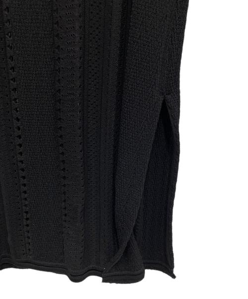 ETRE TOKYO（エトレトウキョウ）ETRE TOKYO (エトレトウキョウ) レーシーニットワンピース ブラック サイズ:FREEの古着・服飾アイテム