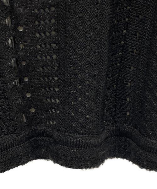 ETRE TOKYO（エトレトウキョウ）ETRE TOKYO (エトレトウキョウ) レーシーニットワンピース ブラック サイズ:FREEの古着・服飾アイテム