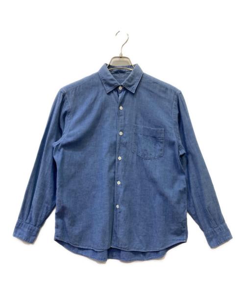 COMOLI（コモリ）COMOLI (コモリ) ベタシャンコモリシャツ ブルーの古着・服飾アイテム