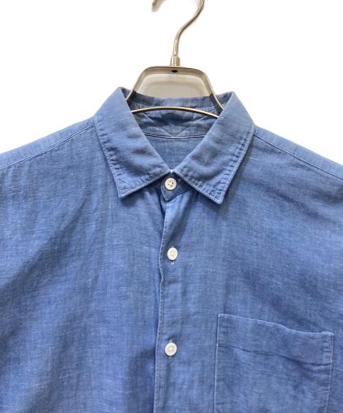 COMOLI（コモリ）COMOLI (コモリ) ベタシャンコモリシャツ ブルーの古着・服飾アイテム