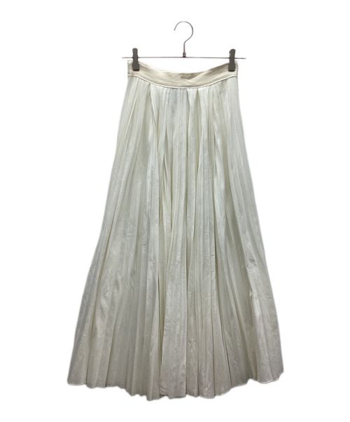 ATON（エイトン）ATON (エイトン) プリーツスカート ホワイト サイズ:1の古着・服飾アイテム