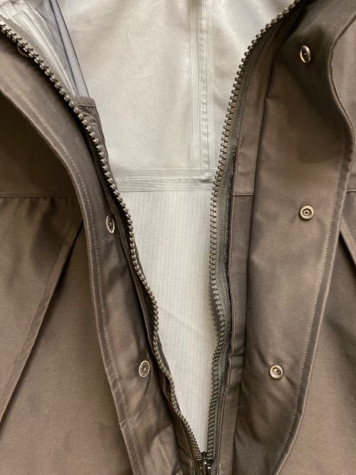 COMOLI（コモリ）COMOLI (コモリ) 23AW 3 LAYERS COTTON SILK PARKA（スリーレイヤーズコットンシルクパーカ） ブラック サイズ:2の古着・服飾アイテム