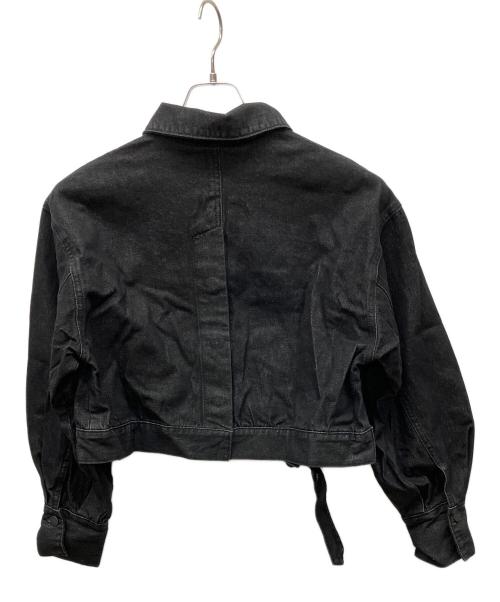Ezick（エジック）Ezick (エジック) Mode denim punching ショートジャケット ブラック サイズ:Ｆの古着・服飾アイテム