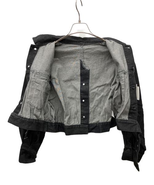 Ezick（エジック）Ezick (エジック) Mode denim punching ショートジャケット ブラック サイズ:Ｆの古着・服飾アイテム