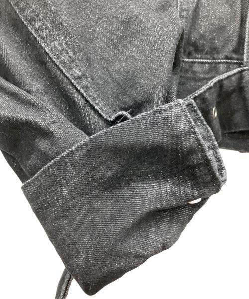 Ezick（エジック）Ezick (エジック) Mode denim punching ショートジャケット ブラック サイズ:Ｆの古着・服飾アイテム