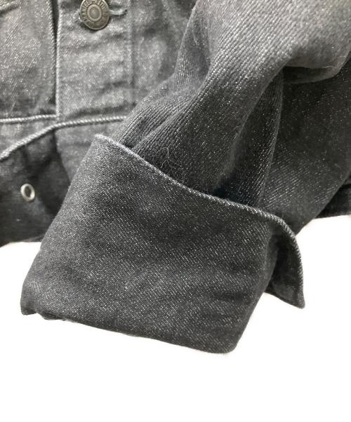 Ezick（エジック）Ezick (エジック) Mode denim punching ショートジャケット ブラック サイズ:Ｆの古着・服飾アイテム