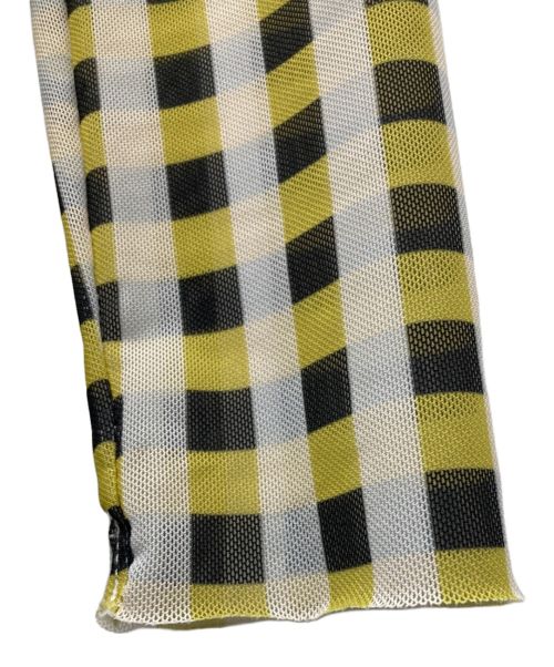 BAUM UND PFERDGARTEN（バウムウンドヘルガーデン）BAUM UND PFERDGARTEN (バウムウンドヘルガーデン) メッシュシアーワンピース イエロー サイズ:XSの古着・服飾アイテム