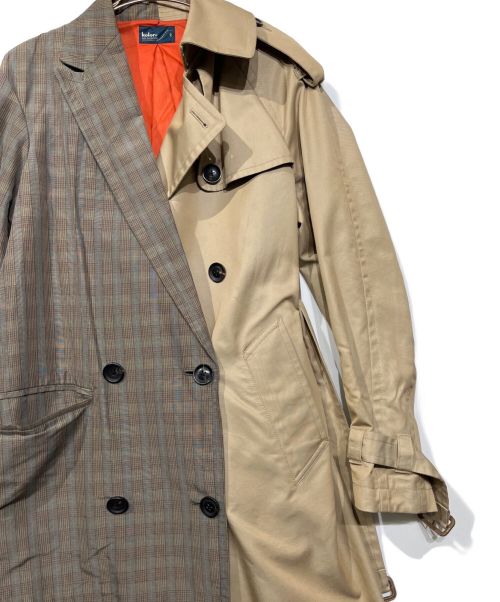 KOLOR（カラー）KOLOR (カラー) ドッキングトレンチコート ベージュ サイズ:2の古着・服飾アイテム