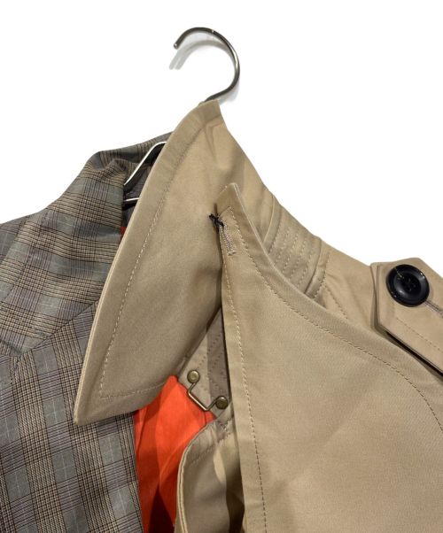 KOLOR（カラー）KOLOR (カラー) ドッキングトレンチコート ベージュ サイズ:2の古着・服飾アイテム
