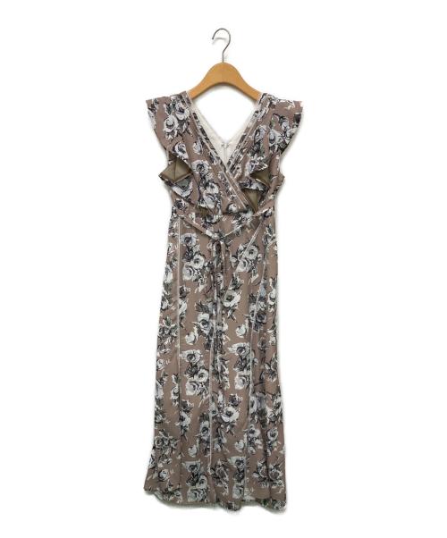 HER LIP TO（ハーリップトゥ）HER LIP TO (ハーリップトゥ) English Rose Garden Dress ベージュ サイズ:Mの古着・服飾アイテム