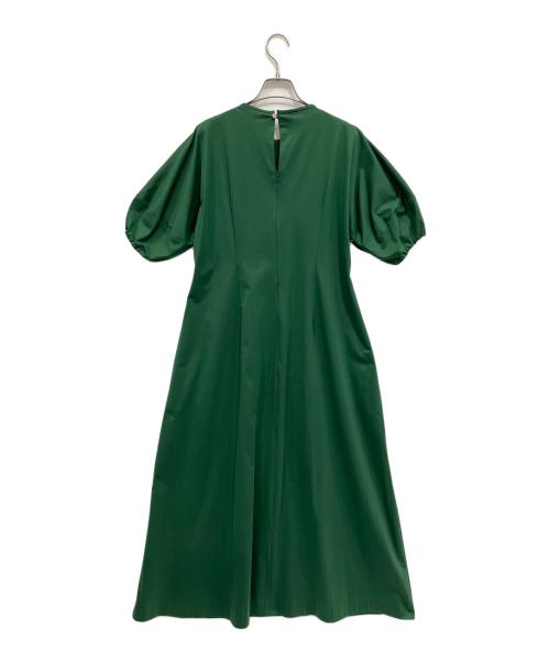 martinique（マルティニーク）martinique (マルティニーク) トリコットパフスリーブドレス グリーン サイズ:不明の古着・服飾アイテム