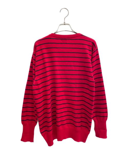 CHANEL（シャネル）CHANEL (シャネル) カシミヤボーダーニット レッド サイズ:Mの古着・服飾アイテム