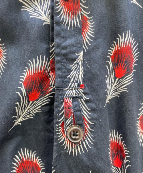 Needles（ニードルズ）Needles (ニードルズ) コットンサテン プリントEDWシャツ ネイビー×レッド サイズ:2の古着・服飾アイテム