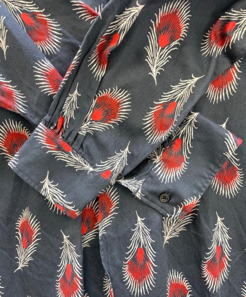 Needles（ニードルズ）Needles (ニードルズ) コットンサテン プリントEDWシャツ ネイビー×レッド サイズ:2の古着・服飾アイテム