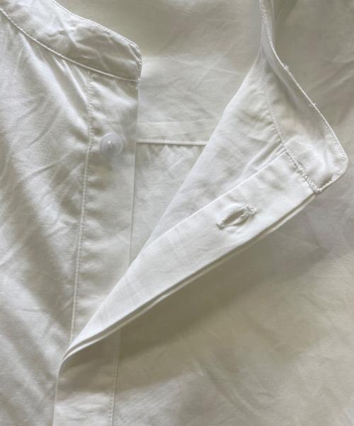 SEEALL（シーオール）SEEALL (シーオール) ノーカラーシャツ ホワイト ホワイト サイズ:48の古着・服飾アイテム