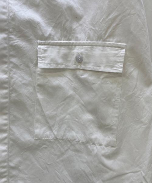 SEEALL（シーオール）SEEALL (シーオール) ノーカラーシャツ ホワイト ホワイト サイズ:48の古着・服飾アイテム