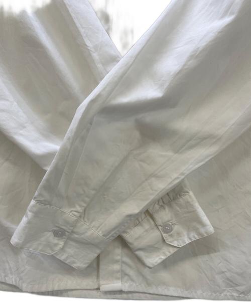 SEEALL（シーオール）SEEALL (シーオール) ノーカラーシャツ ホワイト ホワイト サイズ:48の古着・服飾アイテム