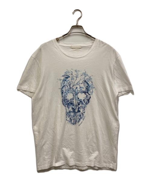 ALEXANDER McQUEEN（アレキサンダーマックイーン）ALEXANDER McQUEEN (アレキサンダーマックイーン) スカルTシャツ ホワイト サイズ:XXLの古着・服飾アイテム