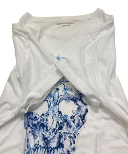 ALEXANDER McQUEEN（アレキサンダーマックイーン）ALEXANDER McQUEEN (アレキサンダーマックイーン) スカルTシャツ ホワイト サイズ:XXLの古着・服飾アイテム